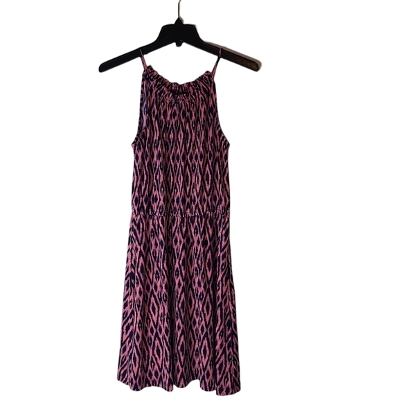 Banana Republic Pink Geometric Print Mini Dress Small Petite NWT - Picture 6 of 9